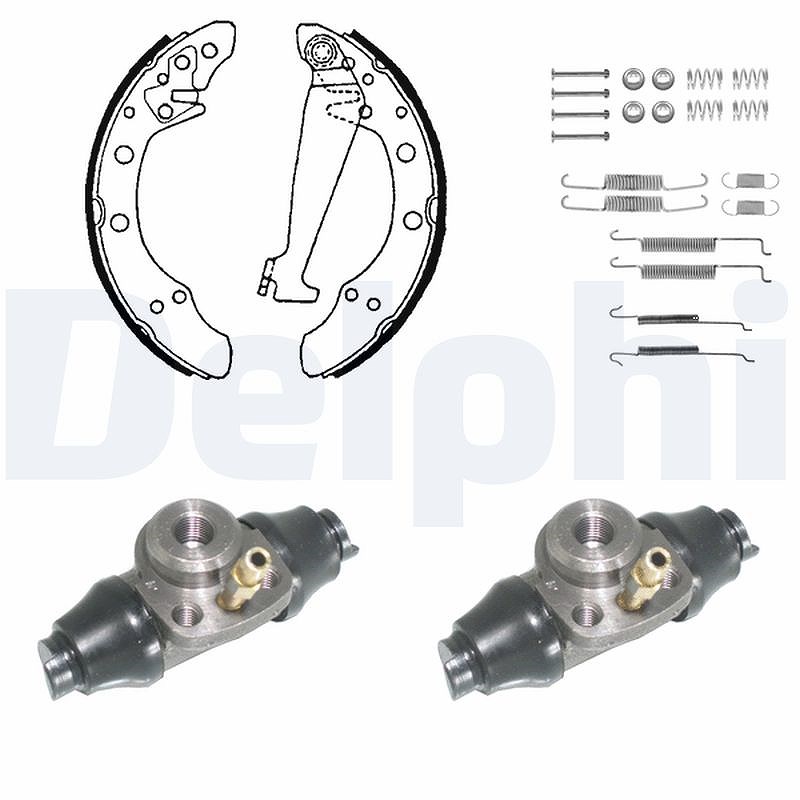 Delphi Bremsbackensatz [Hersteller-Nr. KP849] für VW, Audi, Seat