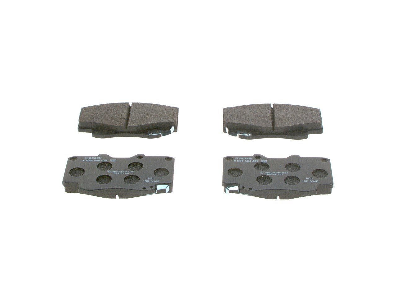 Bosch Bremsbelagsatz, Scheibenbremse [Hersteller-Nr. 0986494497] für Toyota