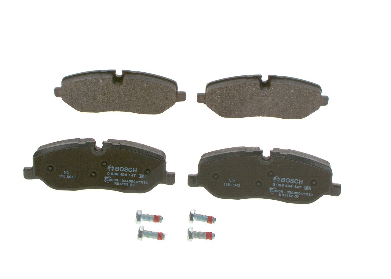 Bosch Bremsbeläge vorne (Satz) [Hersteller-Nr. 0986494147] für Land Rover