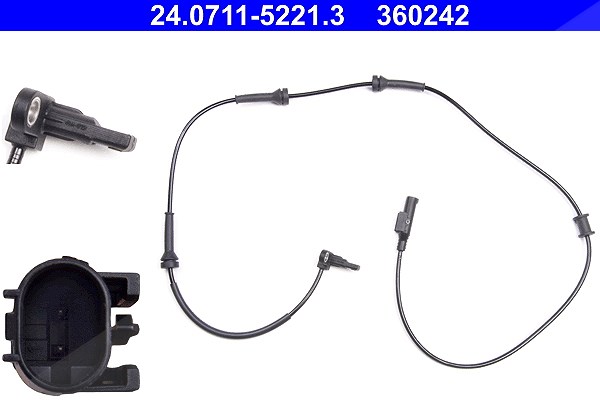 Ate Sensor, Raddrehzahl [Hersteller-Nr. 24.0711-5221.3] für Fiat, Ford, Abarth