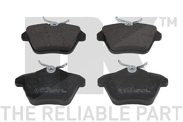 Nk Bremsbelagsatz Hinterachse [Hersteller-Nr. 222351] für Alfa Romeo, Lancia