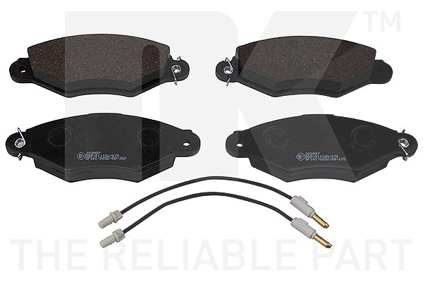 Nk Satz Bremsbeläge Vorderachse [Hersteller-Nr. 223957] für Nissan, Renault