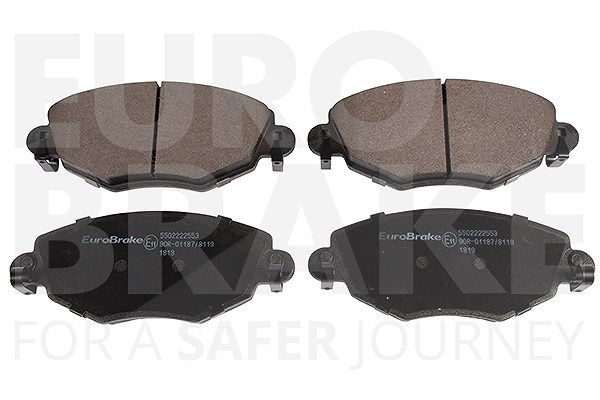 Eurobrake Satz Bremsbeläge Vorderachse [Hersteller-Nr. 5502222553] für Jaguar, Ford