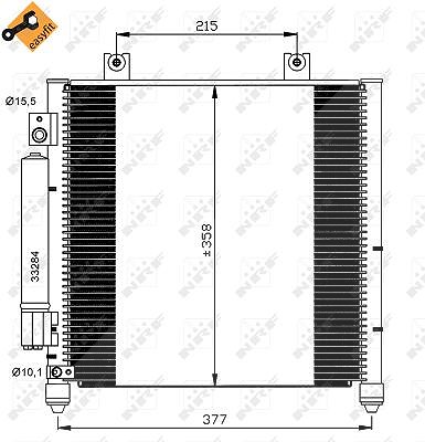 Nrf Kondensator [Hersteller-Nr. 35637] für Vauxhall, Suzuki, Opel