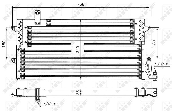 Nrf Kondensator 710x350 [Hersteller-Nr. 35534] für VW