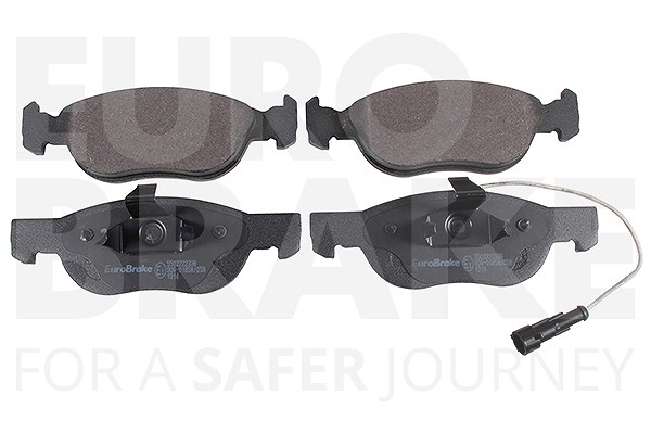 Eurobrake Bremsbeläge Vorderachse inkl. Warnkontakt [Hersteller-Nr. 5502222338] für Lancia, Alfa Romeo, Fiat