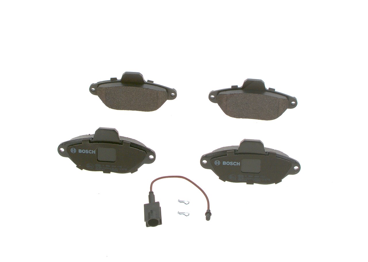 Bosch Bremsbelagsatz, Scheibenbremse [Hersteller-Nr. 0986494115] für Ford, Fiat