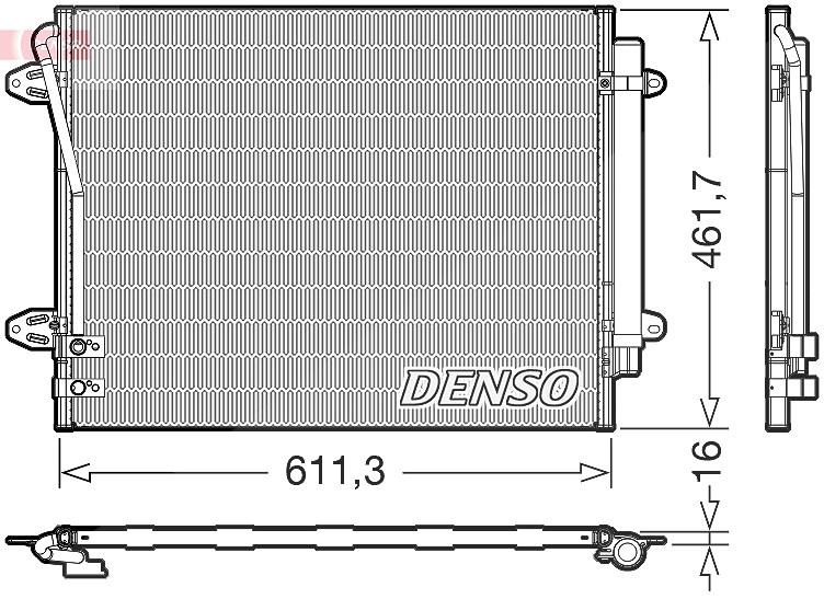 Denso Kondensator, Klimaanlage [Hersteller-Nr. DCN32012] für VW