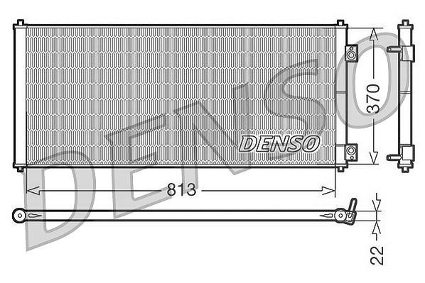 Denso Kondensator, Klimaanlage [Hersteller-Nr. DCN10018] für Ford