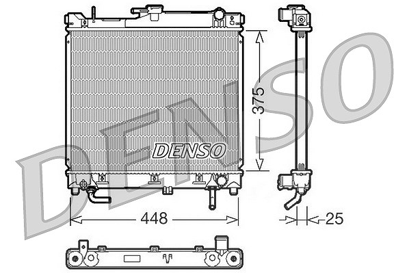 Denso Kühler, Motorkühlung [Hersteller-Nr. DRM47003] für Suzuki