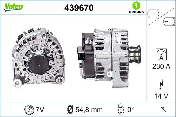 Valeo Generator [Hersteller-Nr. 439670] für BMW