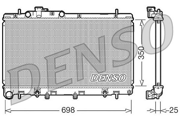 Denso Kühler, Motorkühlung [Hersteller-Nr. DRM36011] für Subaru