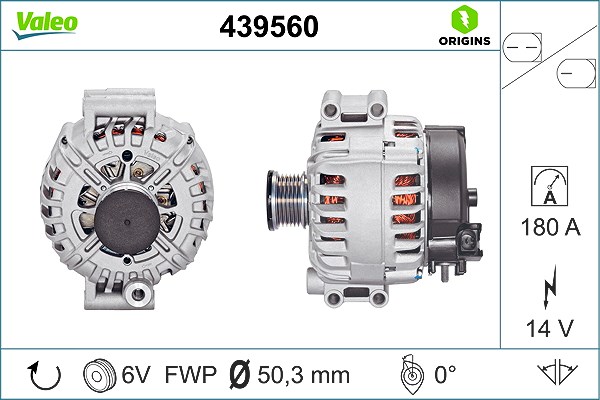 Valeo Generator [Hersteller-Nr. 439560] für Alpina, BMW