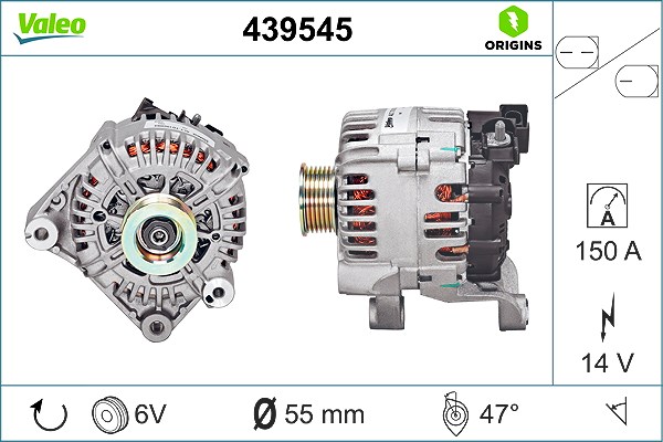 Valeo Generator [Hersteller-Nr. 439545] für BMW, Alpina