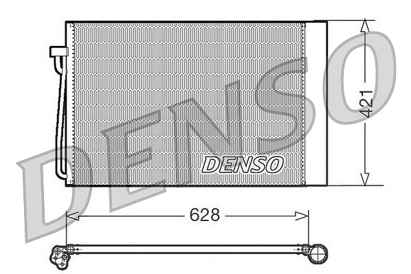 Denso Kondensator, Klimaanlage [Hersteller-Nr. DCN05018] für BMW