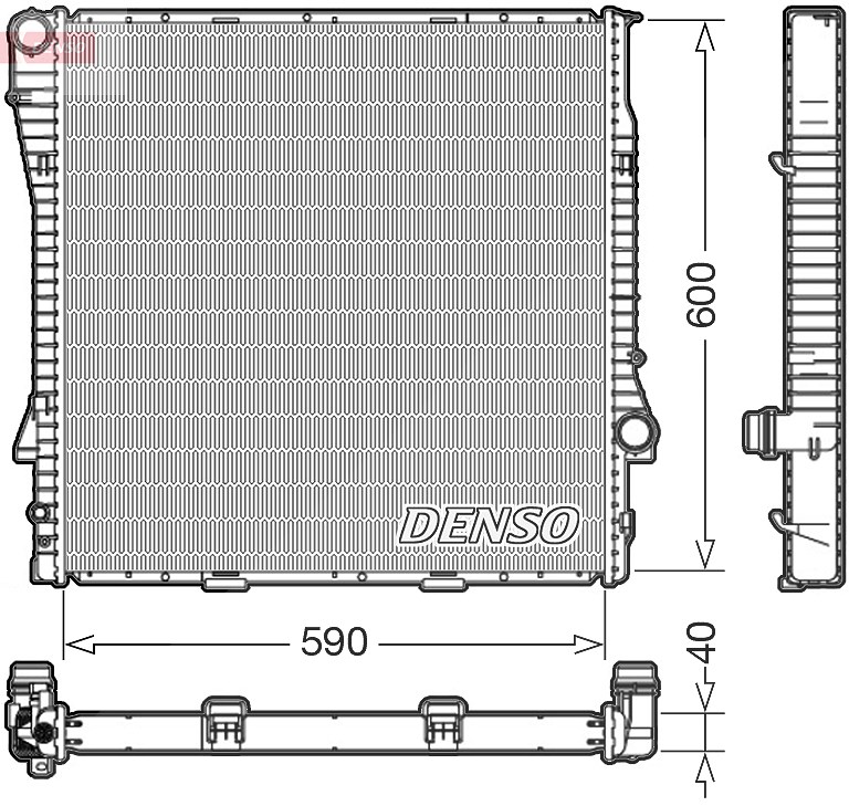 Denso Kühler, Motorkühlung [Hersteller-Nr. DRM05112] für BMW
