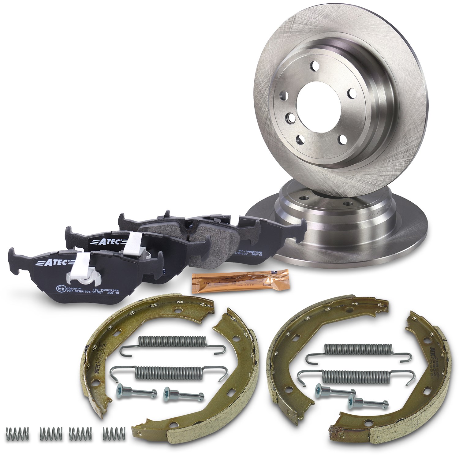 Bestprice Bremsscheiben + Bremsbeläge Hinterachse Voll [Hersteller-Nr. 10604006] für BMW