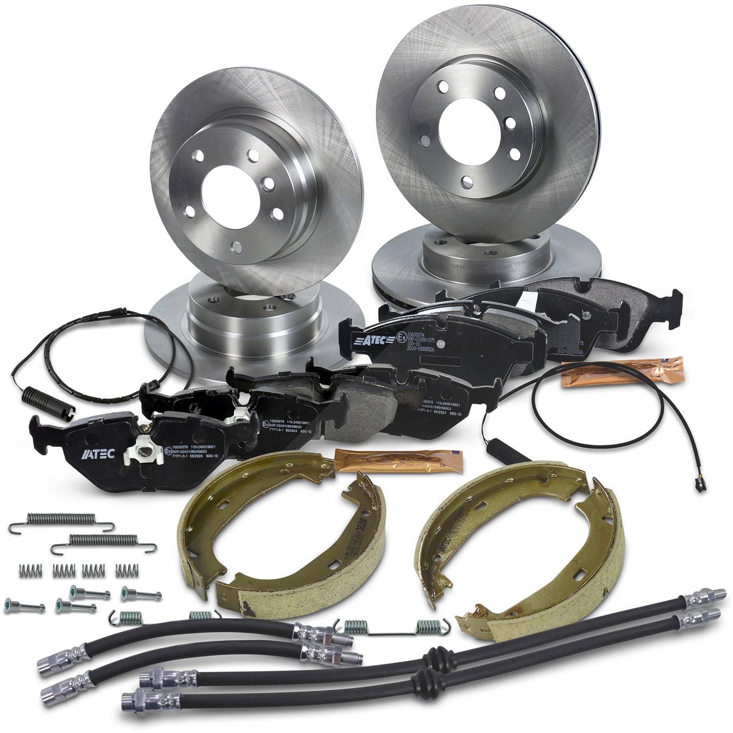 Bestprice Komplettset Bremsscheiben+Bremsbeläge Vorne+Hinten [Hersteller-Nr. 10604034] für BMW