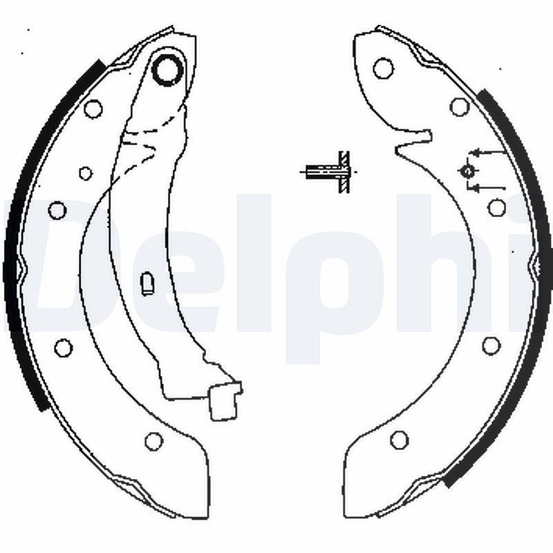 Delphi Bremsbackensatz [Hersteller-Nr. LS1838] für Renault