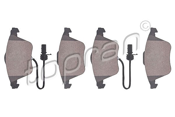 Topran Bremsbeläge mit VWK vorn (Satz) [Hersteller-Nr. 113174] für Audi, Seat
