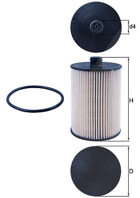 Mahle Kraftstofffilter [Hersteller-Nr. KX226D] für Volvo