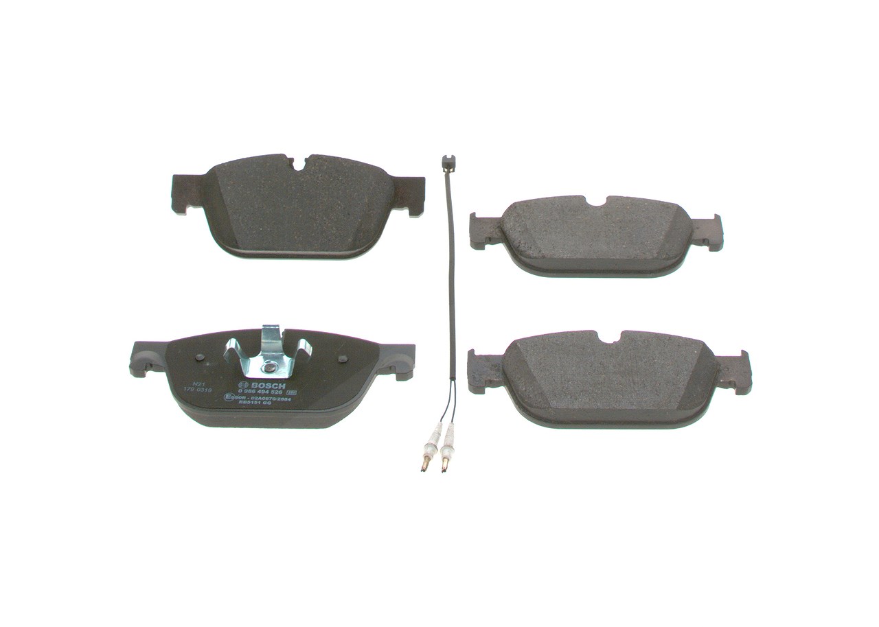 Bosch Bremsbelagsatz, Scheibenbremse [Hersteller-Nr. 0986494526] für Citroën, Peugeot, Ds