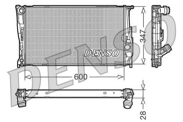 Denso Kühler, Motorkühlung [Hersteller-Nr. DRM05111] für BMW