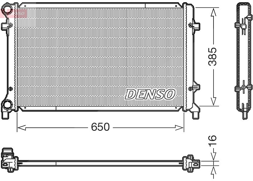 Denso Kühler, Motorkühlung [Hersteller-Nr. DRM02014] für VW, Seat, Proton, Audi, Skoda