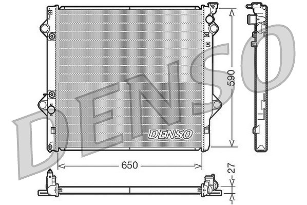 Denso Kühler, Motorkühlung [Hersteller-Nr. DRM50047] für Toyota