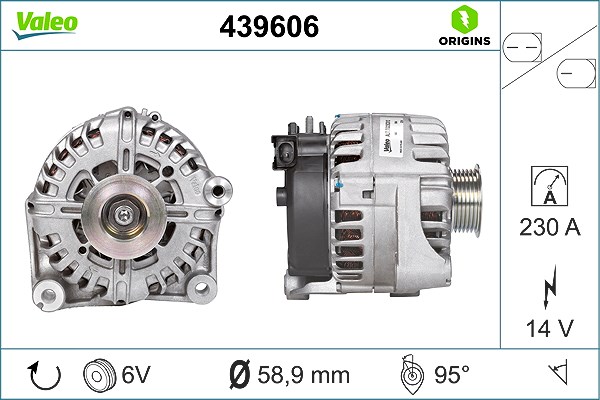 Valeo Generator [Hersteller-Nr. 439606] für BMW