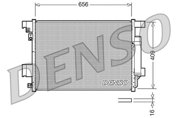 DENSO Kondensator, Klimaanlage DCN21001 für Citroën/Peugeot MITSUBISHI - Bild 4