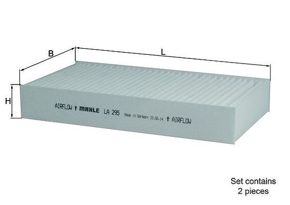 Mahle Filter, Innenraumluft [Hersteller-Nr. LA295/S] für Mercedes-Benz