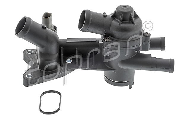 Topran Thermostatgehäuse mit Thermostat 87 °C [Hersteller-Nr. 111401] für Seat, Skoda, VW
