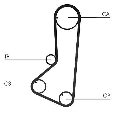 Continental Ctam Zahnriemen [Hersteller-Nr. CT839] für Mitsubishi