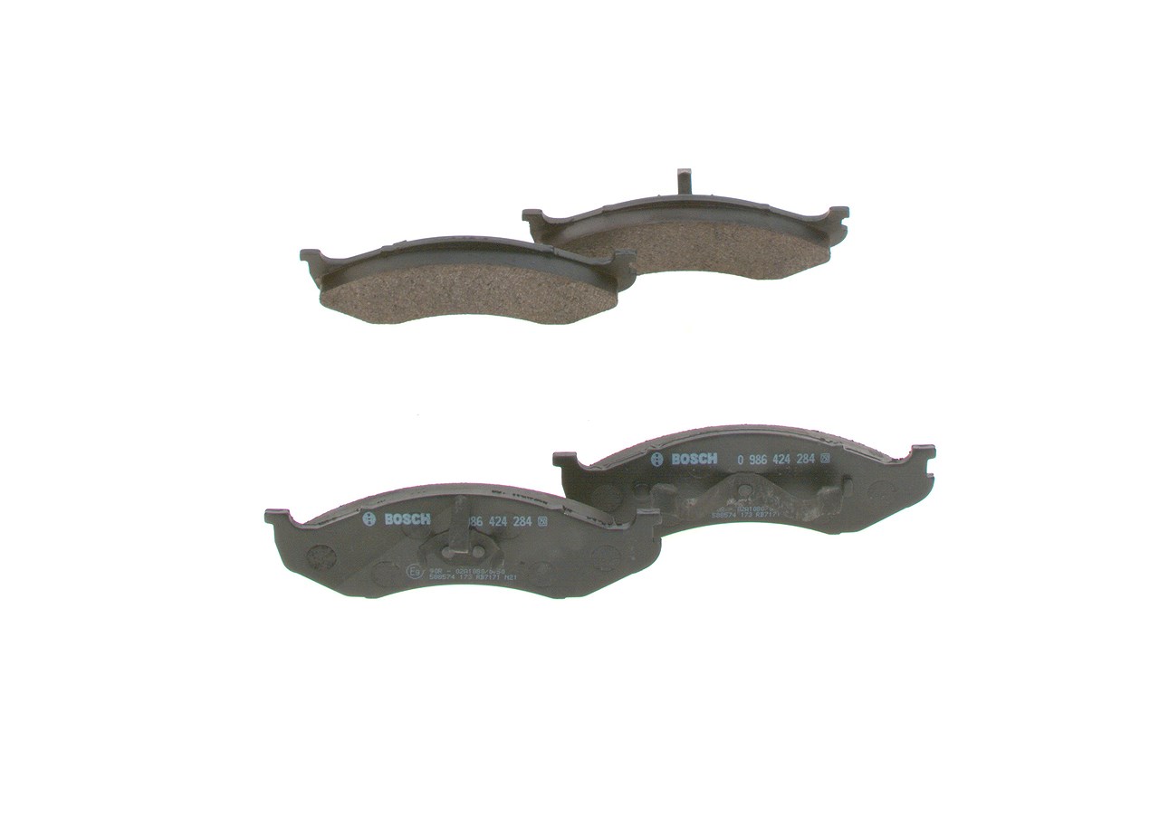 Bosch Bremsbelagsatz, Scheibenbremse [Hersteller-Nr. 0986424284] für Kia, Jeep