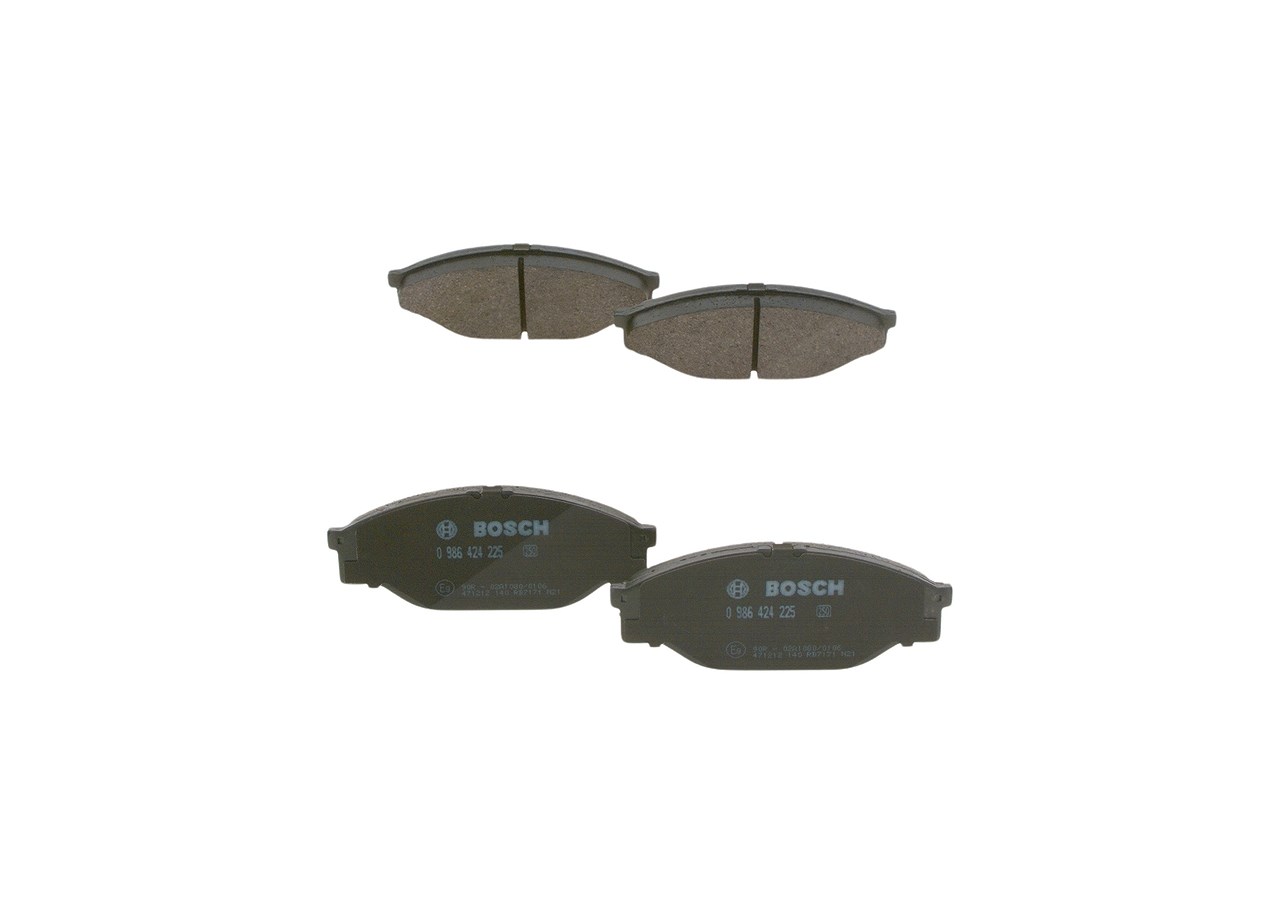 Bosch Bremsbelagsatz, Scheibenbremse [Hersteller-Nr. 0986424225] für Toyota