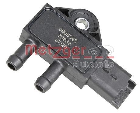 Metzger Autoteile Sensor, Abgasdruck [Hersteller-Nr. 0906343] für Citroën, Vauxhall, Ds, Peugeot, Opel