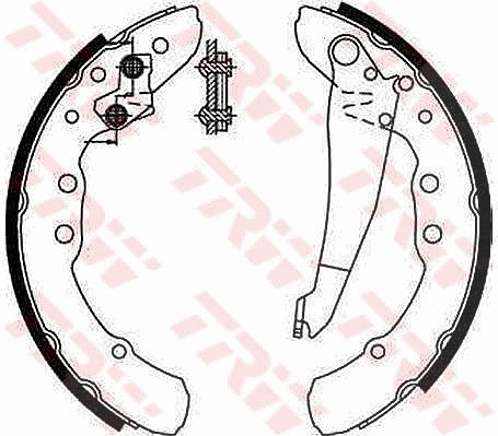 Trw Bremsbackensatz [Hersteller-Nr. GS8544] für VW, Audi, Seat