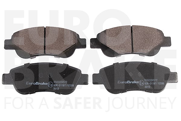 Eurobrake Bremsbeläge Vorderachse [Hersteller-Nr. 5502224572] für Citroën, Toyota, Peugeot