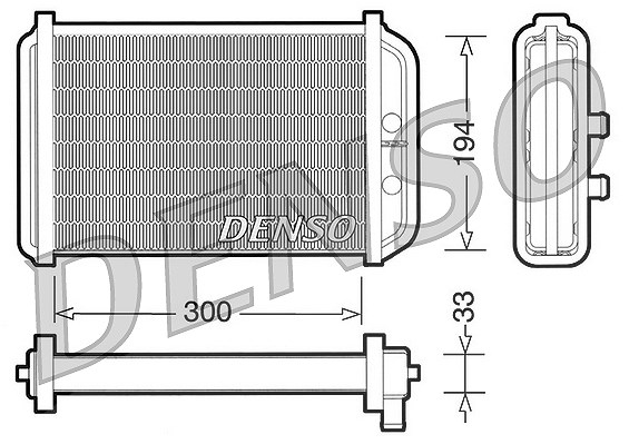 Denso Wärmetauscher, Innenraumheizung [Hersteller-Nr. DRR09033] für Fiat