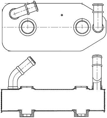 Mahle Ölkühler, Automatikgetriebe [Hersteller-Nr. CLC178000S] für Skoda, VW, Audi, Seat