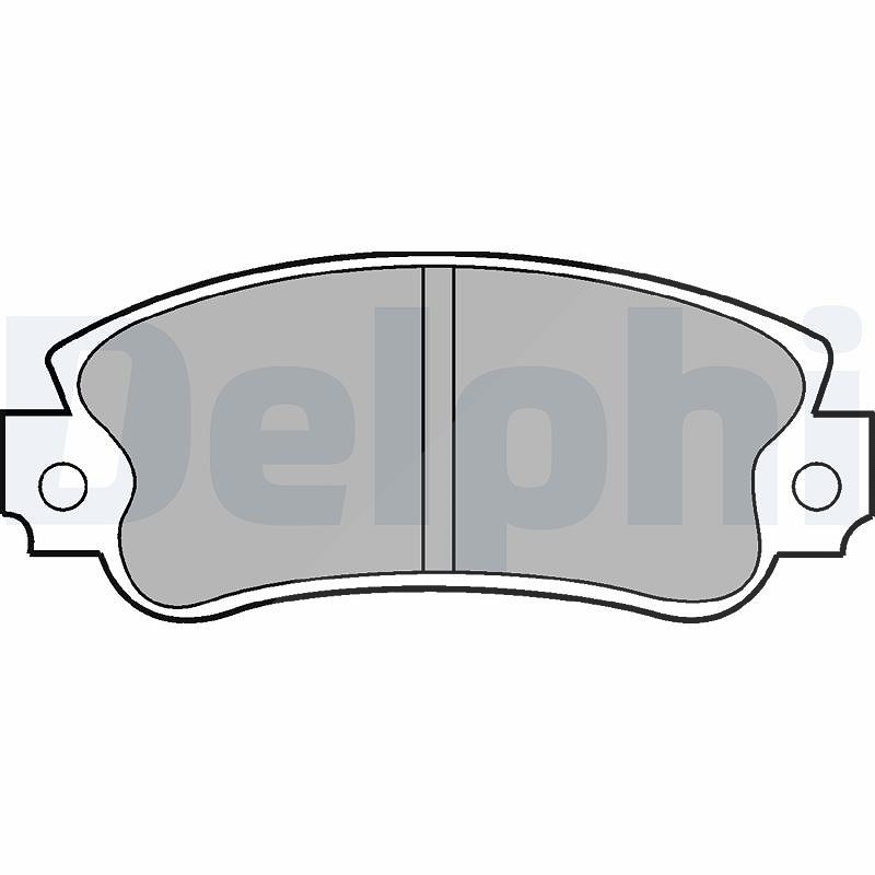 Delphi Bremsbelagsatz, Scheibenbremse [Hersteller-Nr. LP509] für Seat, Fiat, Autobianchi