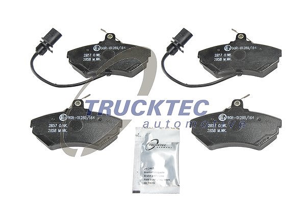 Trucktec Automotive Bremsbelagsatz mit Warnkontakt vorne [Hersteller-Nr. 07.35.229] für VW, Audi, Seat