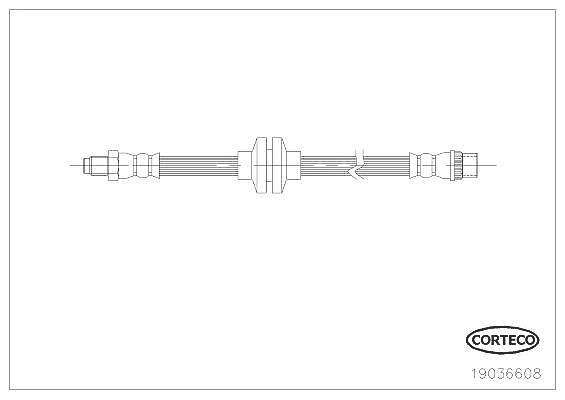 Corteco Bremsschlauch ERSTAUSRÜSTERQUALITÄT [Hersteller-Nr. 19036608] für Renault