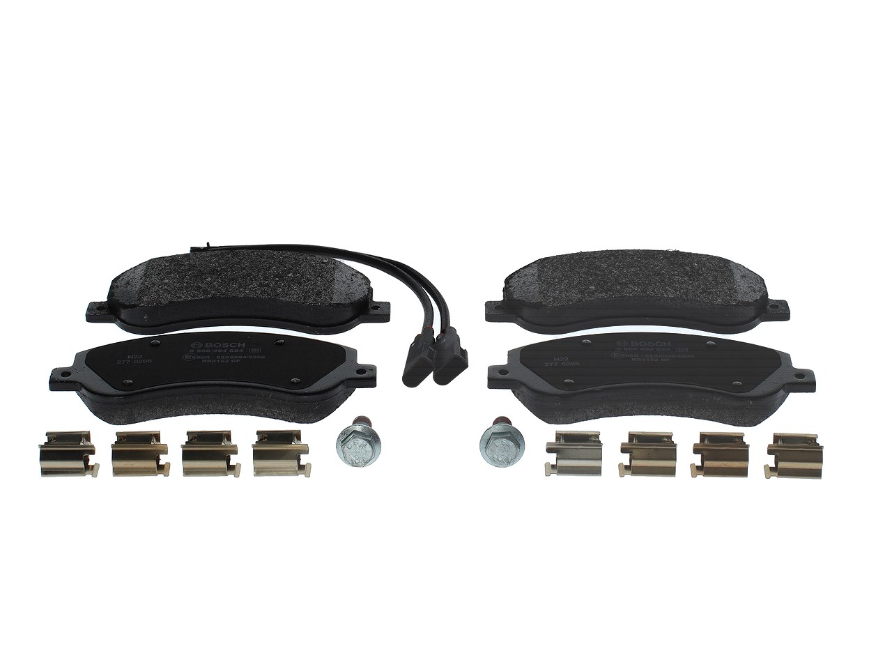 Bosch Bremsbelagsatz Vorderachse [Hersteller-Nr. 0986494624] für VW, Ford