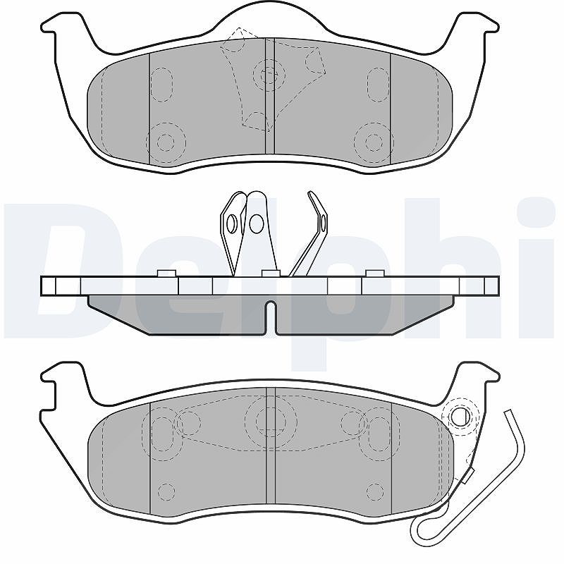 Für DELPHI LP1975 Brake Pad Set, Disc Brake - Bild 6