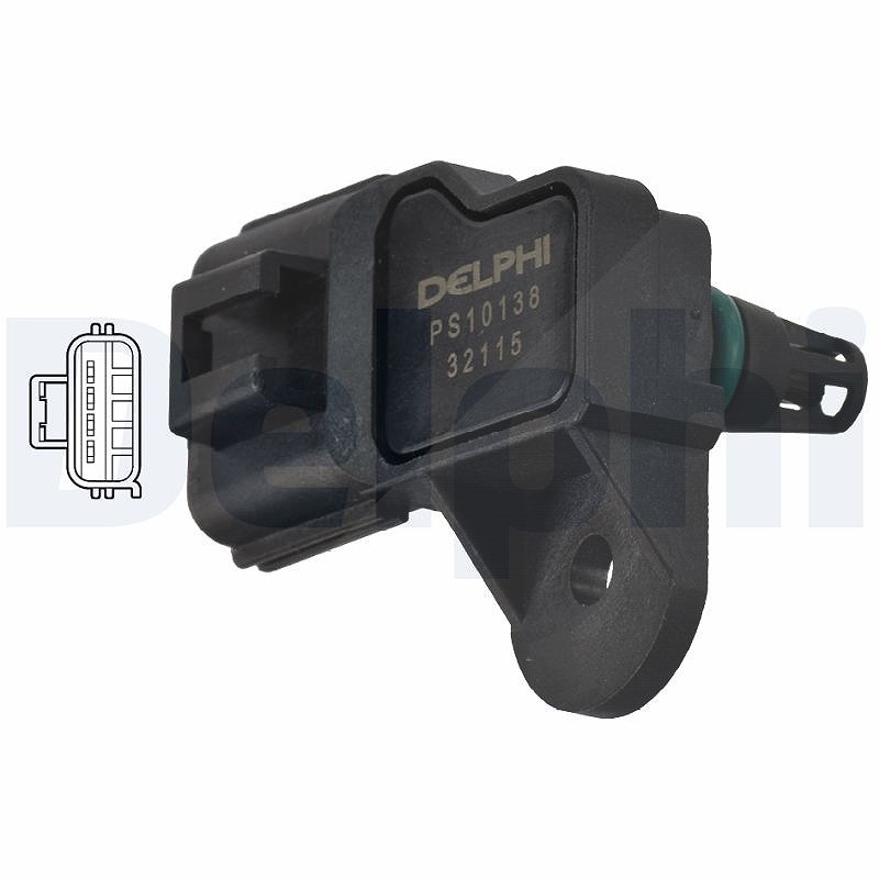 Delphi Sensor, Saugrohrdruck [Hersteller-Nr. PS10138] für Ford, Citroën, Fiat, Peugeot