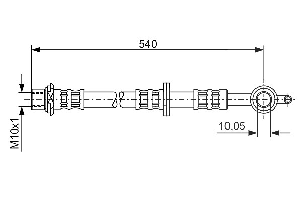Bosch Bremsschlauch [Hersteller-Nr. 1987476834] für Toyota