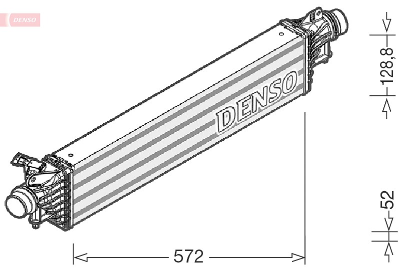 Denso Ladeluftkühler [Hersteller-Nr. DIT20005] für Opel, Vauxhall