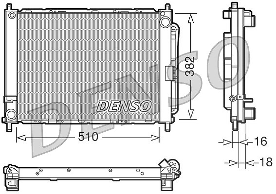 Denso Kühlmodul [Hersteller-Nr. DRM23102] für Renault